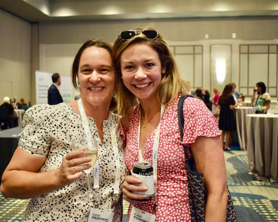 Stephanie Nelson, GYAC and Beata Brewster, Float Hope at the 2025 Planet Philanthropy Conference